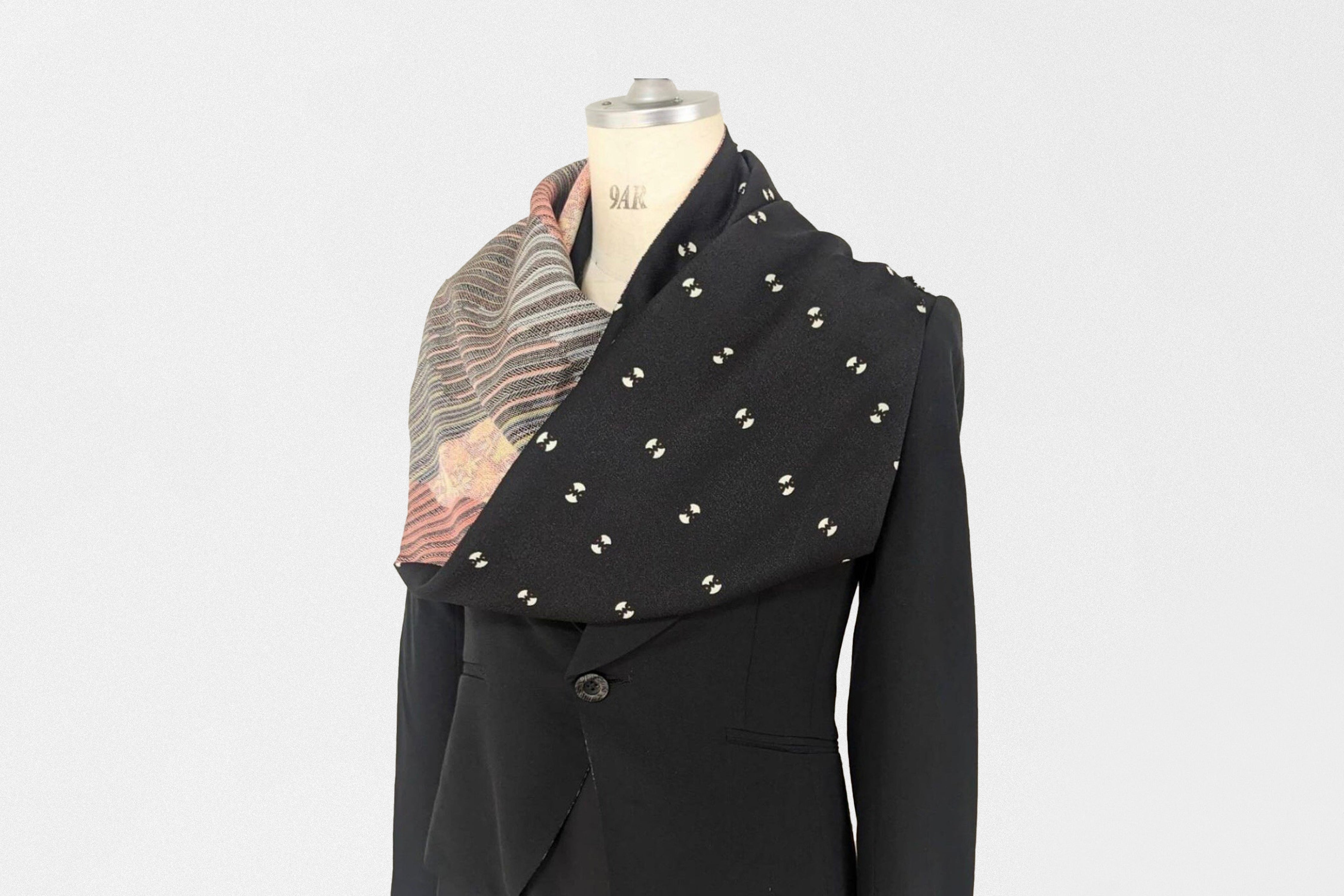 着物スヌード (黒色短めスヌード)