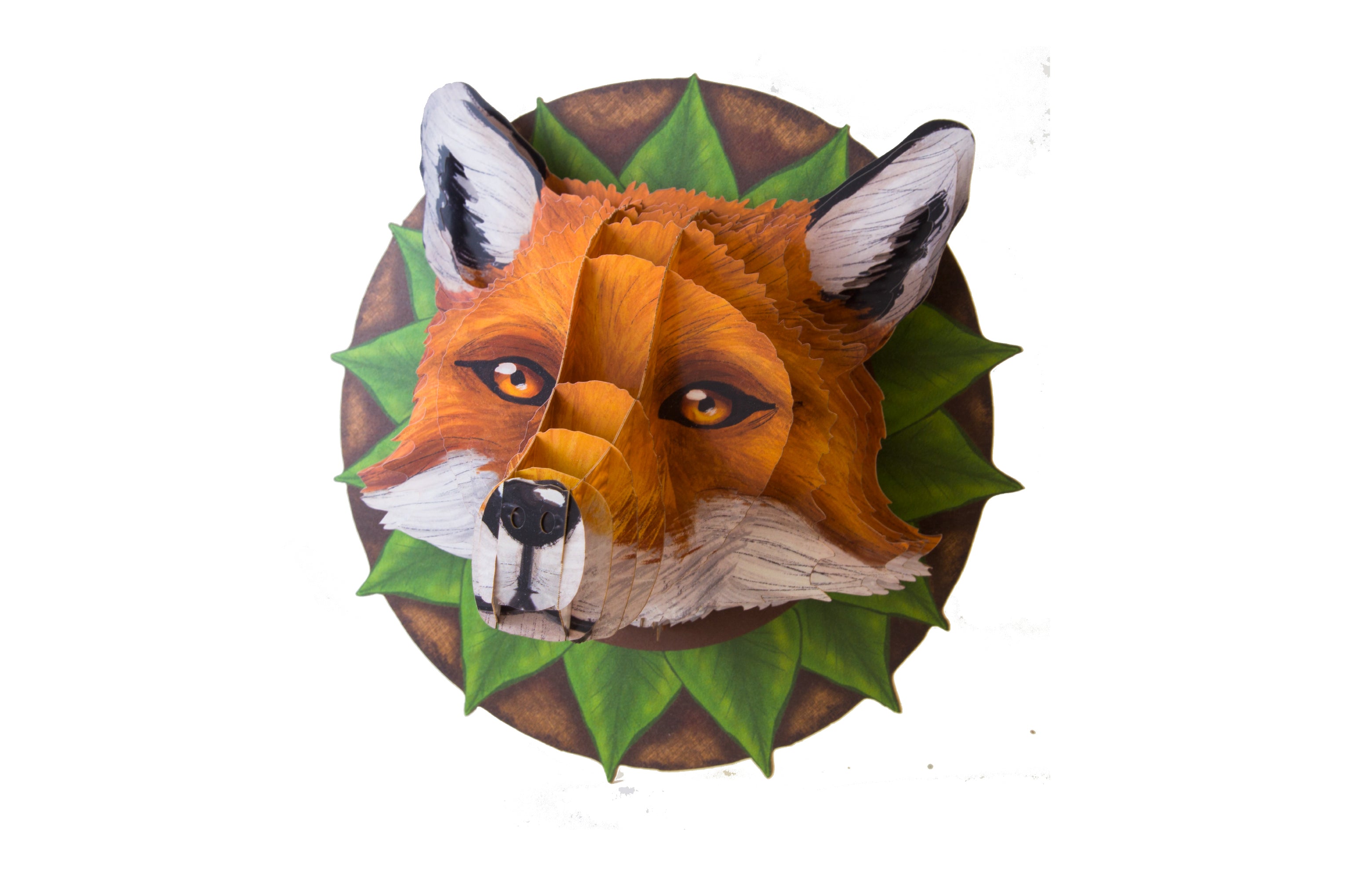 【作って飾れる9種の立体動物】キツネ:ドイツ発 親子で楽しめる3Dペーパークラフト