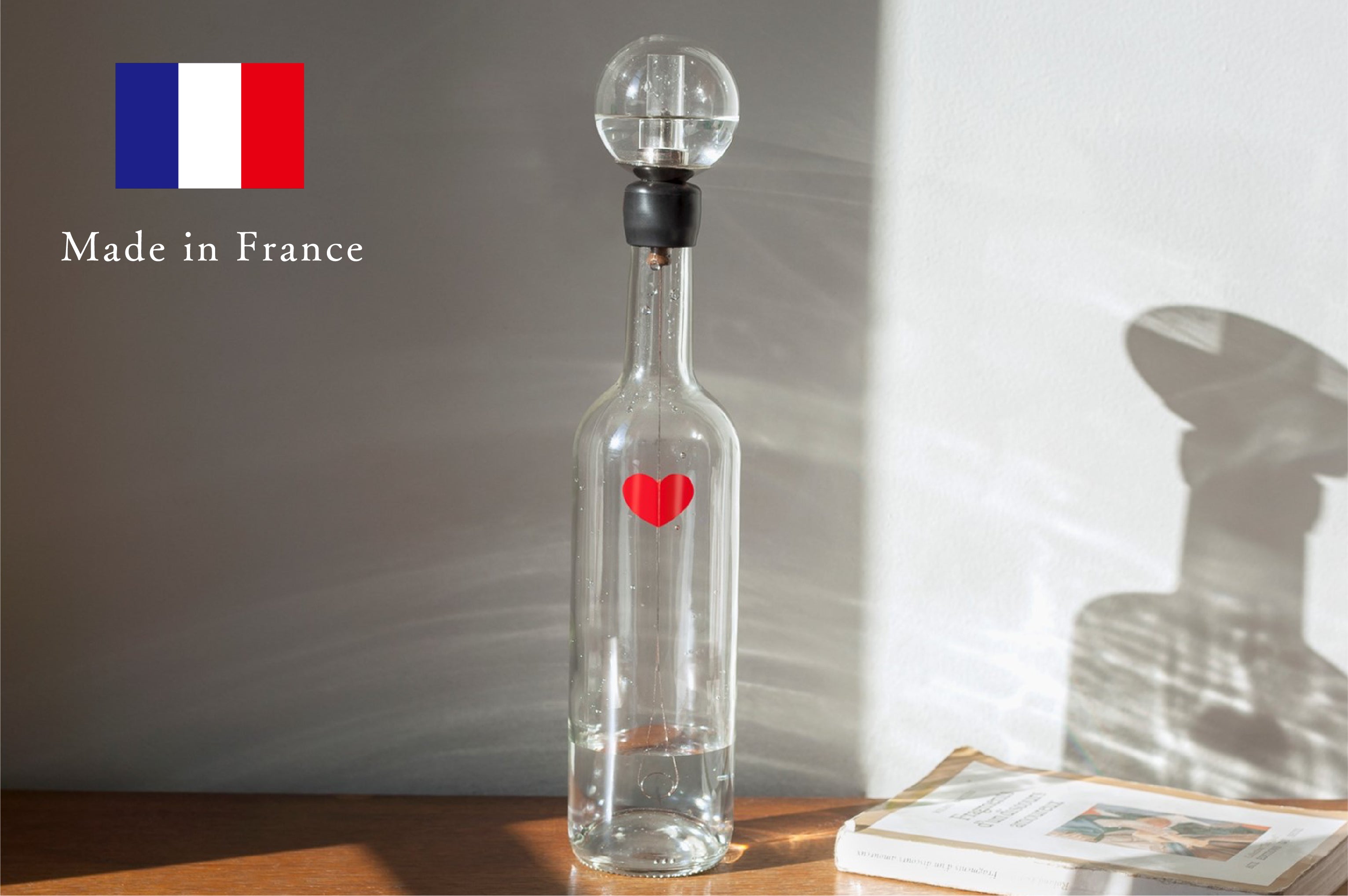 鼓動するハートのボトルアート