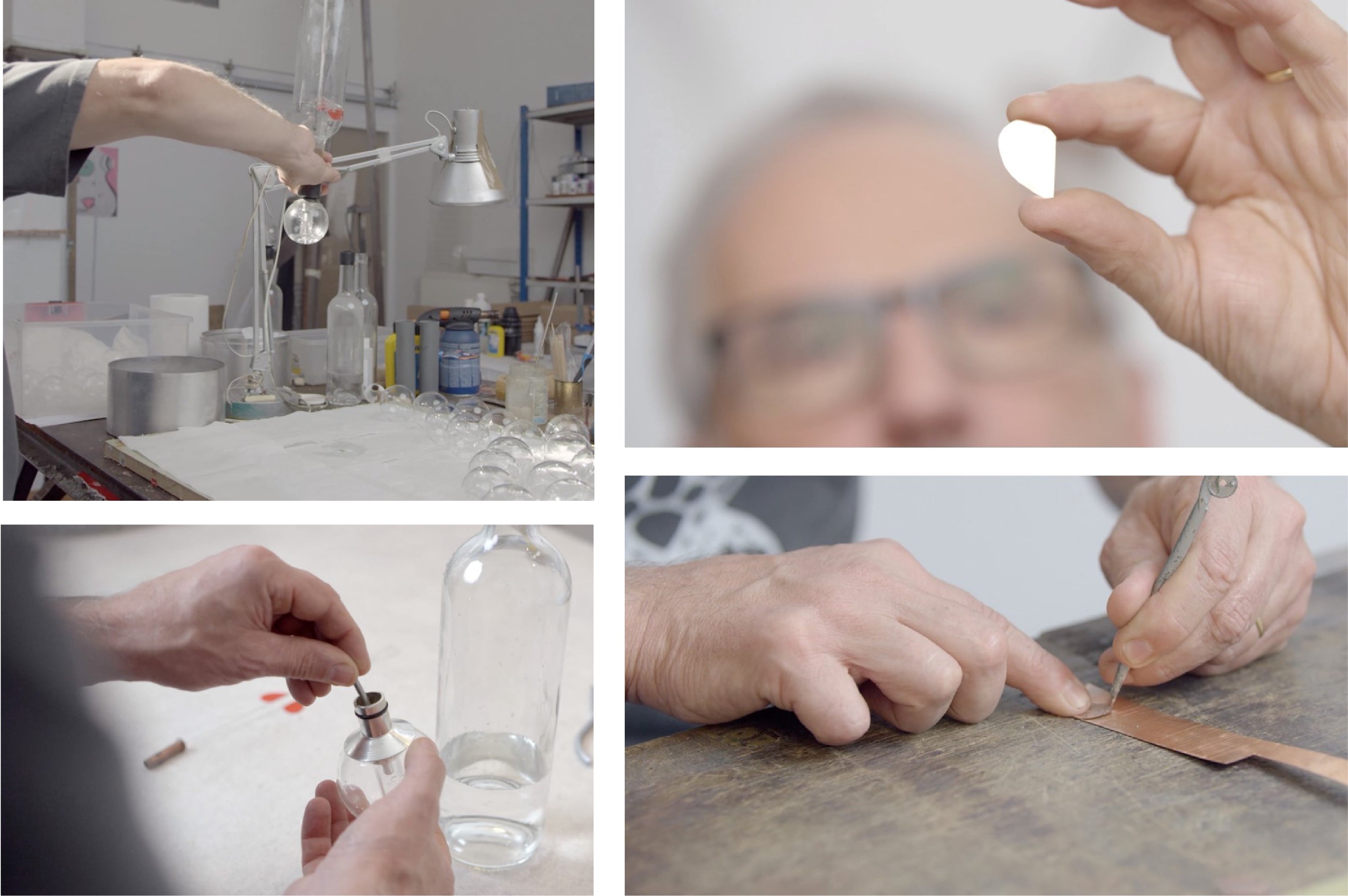 鼓動するハートのボトルアート