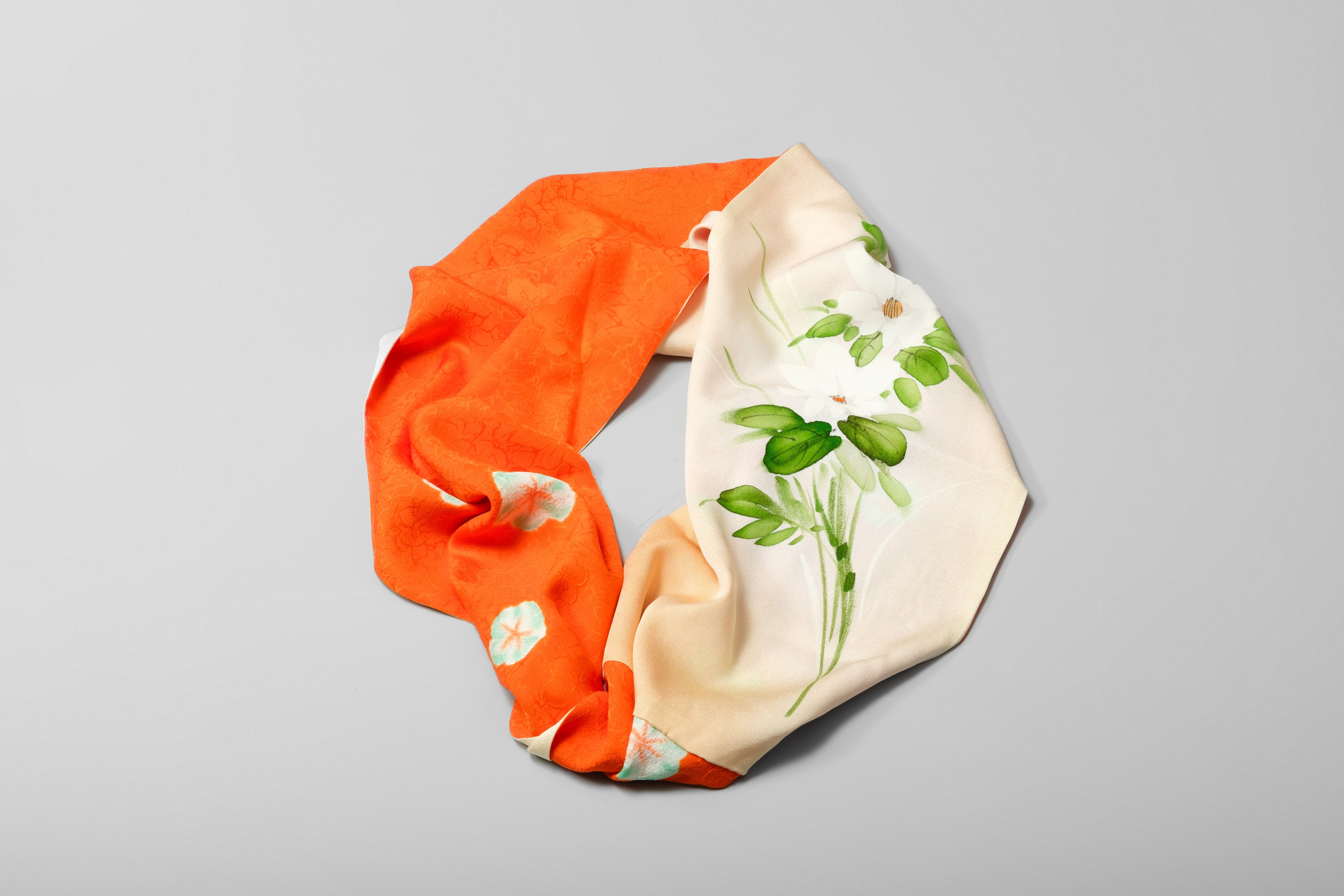 着物スヌード (オレンジ長めスヌード)