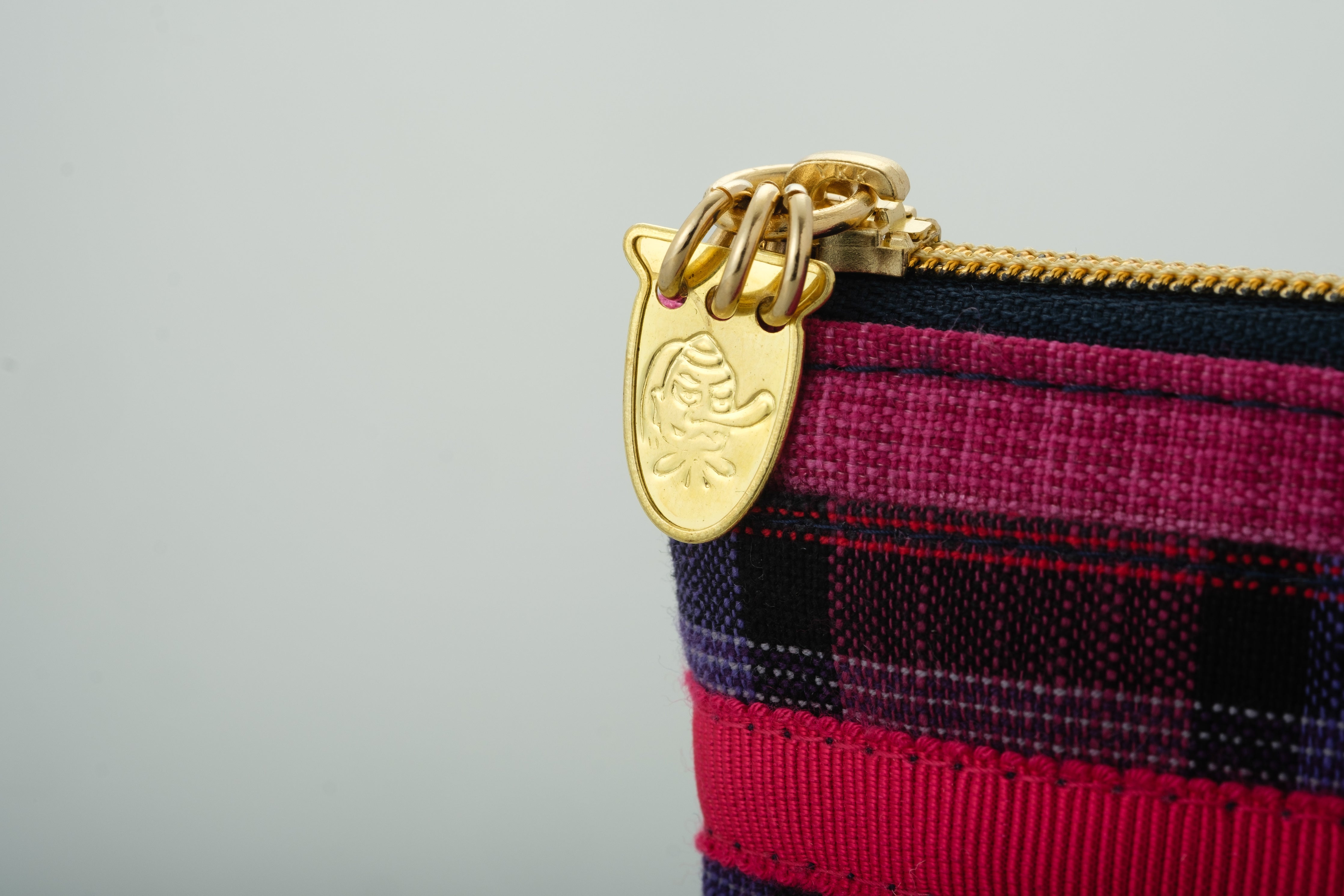 着物ポーチ (グリーン系)