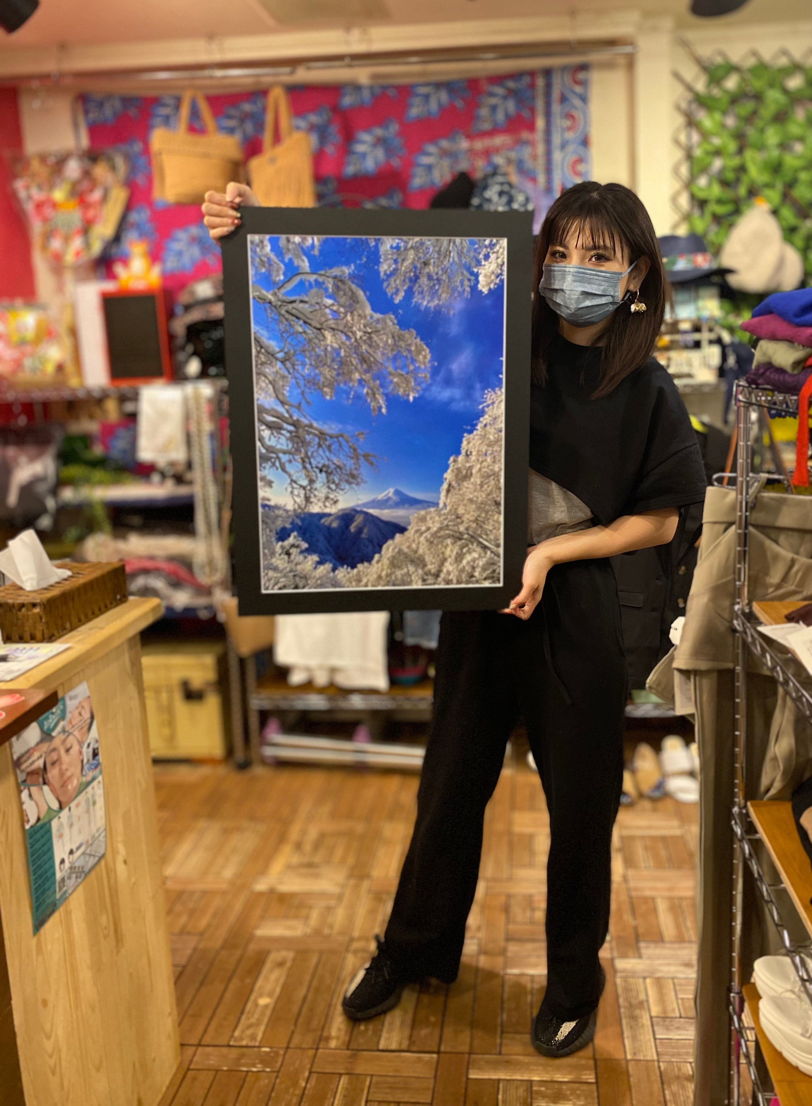 『記憶』雲海雪景色富士 太宰治(小説家)がこよなく愛した天下茶屋から